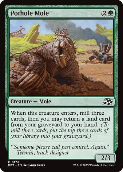 Pothole Mole Aetherdrift Magic card