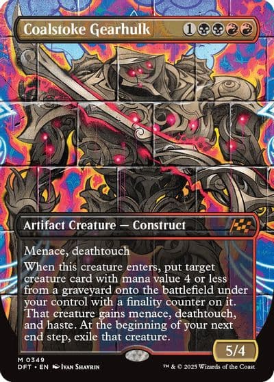 Coalstoke Gearhulk Borderless Aetherdrift Magic card
