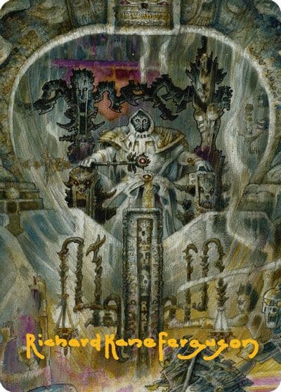 Gonti Night Minister Art Card Gold Stamped Signature Art Series: Aetherdrift Magic card
