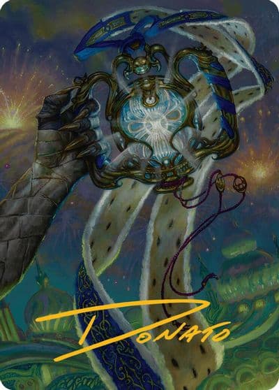 The Aetherspark Art Card Gold Stamped Signature Art Series: Aetherdrift Magic card