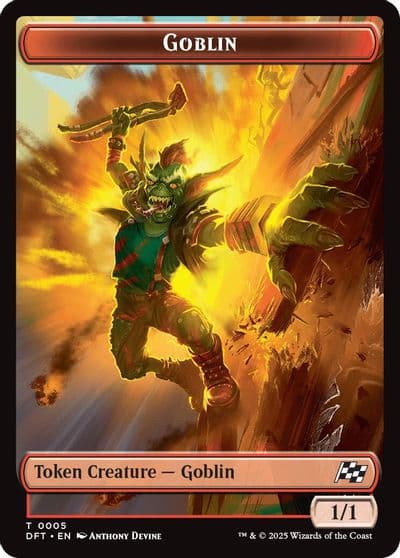 Goblin Thopter 0010 Double Sided Token Aetherdrift Magic card