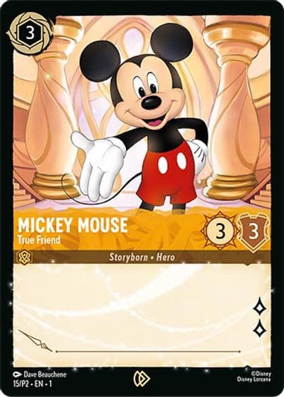Mickey Mouse True Friend Disney Lorcana Promo Cards Lorcana card