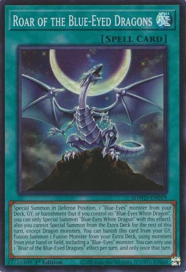 Roar of the Blue Eyed Dragons Structure Deck: Blue-Eyes White Destiny Yu-Gi-Oh! card