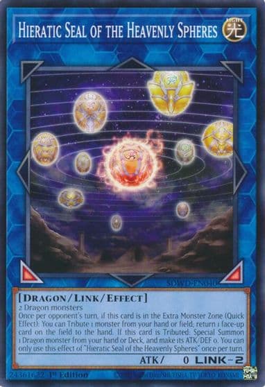 Hieratic Seal of the Heavenly Spheres Structure Deck: Blue-Eyes White Destiny Yu-Gi-Oh! card