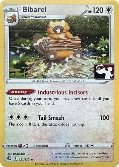 Bibarel (Cosmos Holo) Prize Pack Series Cards Pokemon card