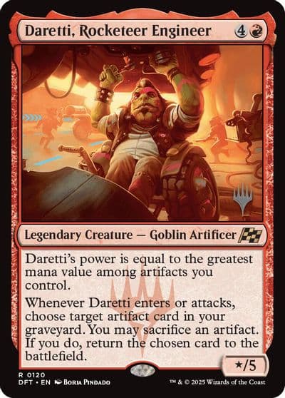 Daretti Rocketeer Engineer Promo Pack: Aetherdrift Magic card