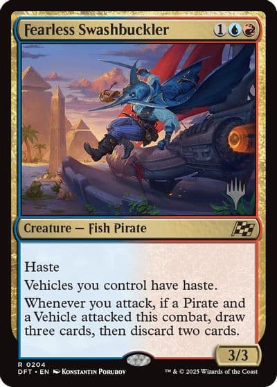 Fearless Swashbuckler Promo Pack: Aetherdrift Magic card