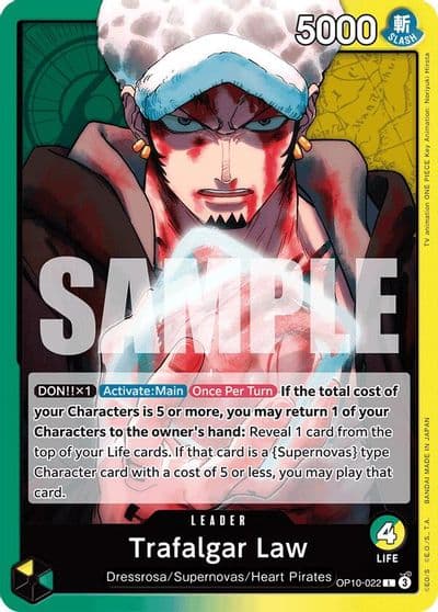 Trafalgar Law 022 Royal Blood One Piece card