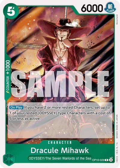 Dracule Mihawk Royal Blood One Piece card