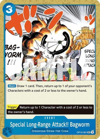Special Long Range Attack Bagworm Royal Blood One Piece card