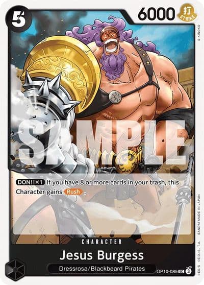 Jesus Burgess Royal Blood One Piece card