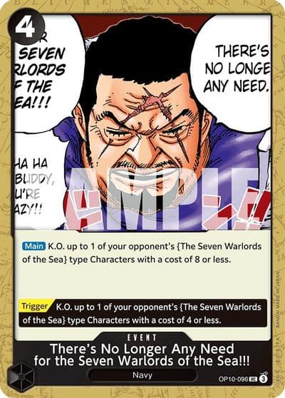 Theres No Longer Any Need for the Seven Warlords of the Sea Royal Blood One Piece card