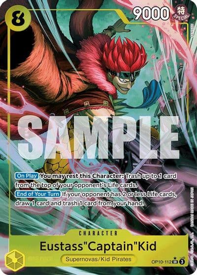 EustassCaptainKid 112 Parallel Royal Blood One Piece card