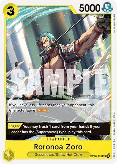 Roronoa Zoro 113 Royal Blood One Piece card