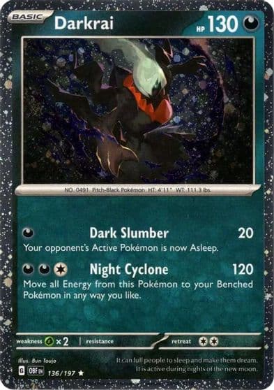 Darkrai (Cosmos Holo) Miscellaneous Cards & Products Pokemon card