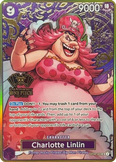 Charlotte Linlin One Piece Japanese Version 2nd Anniversary Set One Piece Promotion Cards One Piece card
