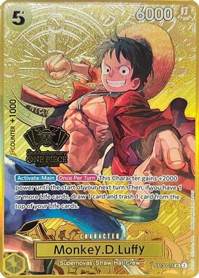 MonkeyDLuffy One Piece Japanese Version 2nd Anniversary Set One Piece Promotion Cards One Piece card