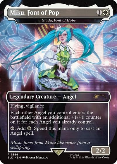 Miku Font of Pop Giada Font of Hope Secret Lair Drop Series Magic card