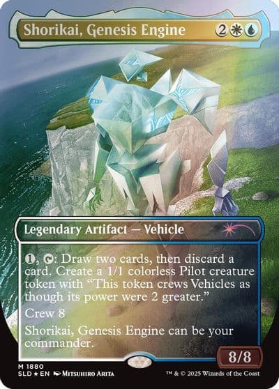 Shorikai Genesis Engine Rainbow Foil Secret Lair Drop Series Magic card