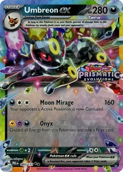 Umbreon ex (Prismatic Evolutions Stamp) Miscellaneous Cards & Products Pokemon card