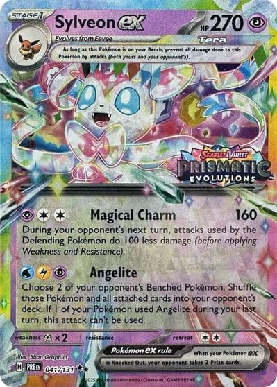 Sylveon ex (Prismatic Evolutions Stamp) Miscellaneous Cards & Products Pokemon card