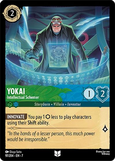 Yokai Intellectual Schemer Archazia's Island Lorcana card