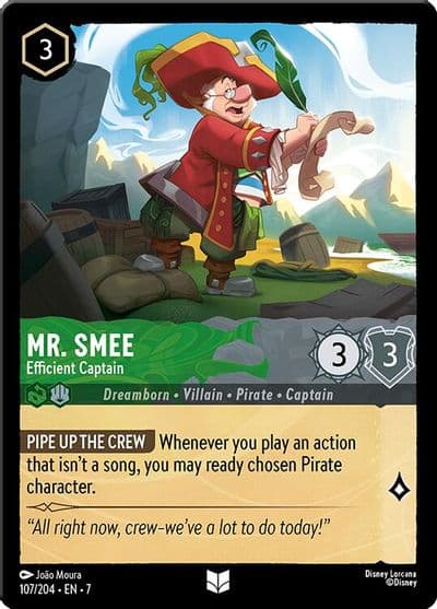 Mr Smee Efficient Captain Archazia's Island Lorcana card