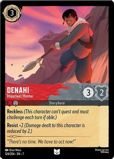 Denahi Impatient Hunter Archazia's Island Lorcana card
