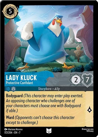 Lady Kluck Protective Confidant Archazia's Island Lorcana card