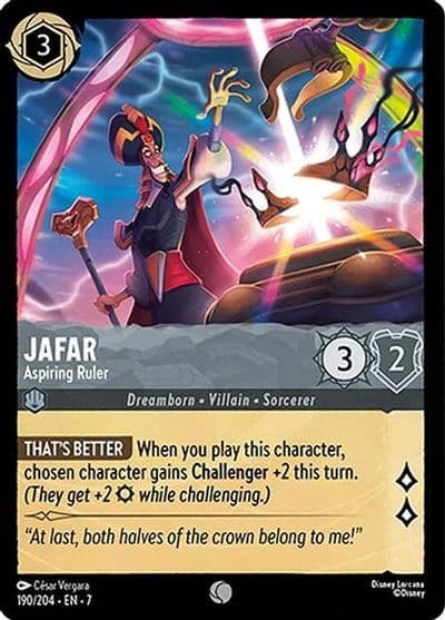 Jafar Aspiring Ruler Archazia's Island Lorcana card