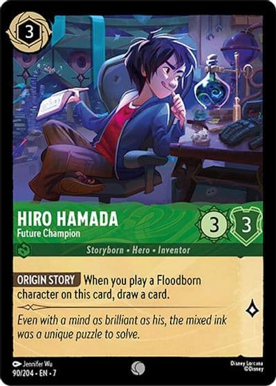 Hiro Hamada Future Champion Archazia's Island Lorcana card