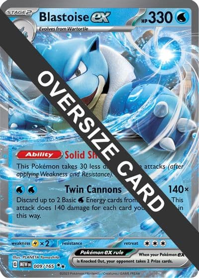 Blastoise ex Jumbo Cards Pokemon card