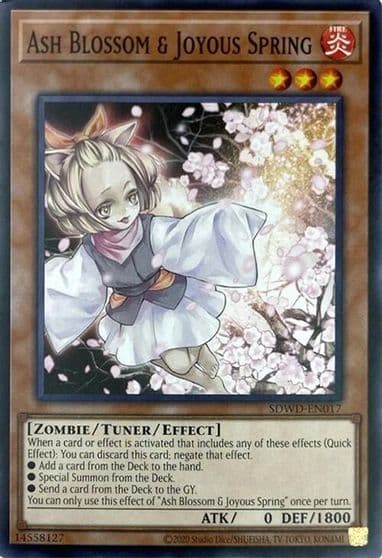 Ash Blossom and Joyous Spring Unlimited Misprint Structure Deck: Blue-Eyes White Destiny Yu-Gi-Oh! card