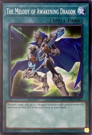 The Melody of Awakening Dragon Unlimited Misprint Structure Deck: Blue-Eyes White Destiny Yu-Gi-Oh! card