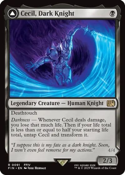 Cecil Dark Knight FINAL FANTASY Magic card