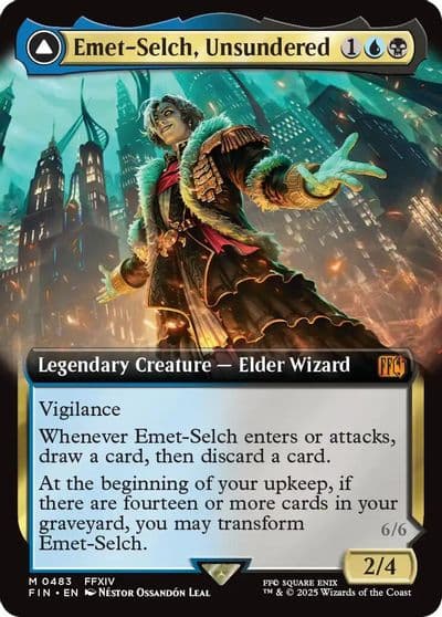 Emet Selch Unsundered Extended Art FINAL FANTASY Magic card