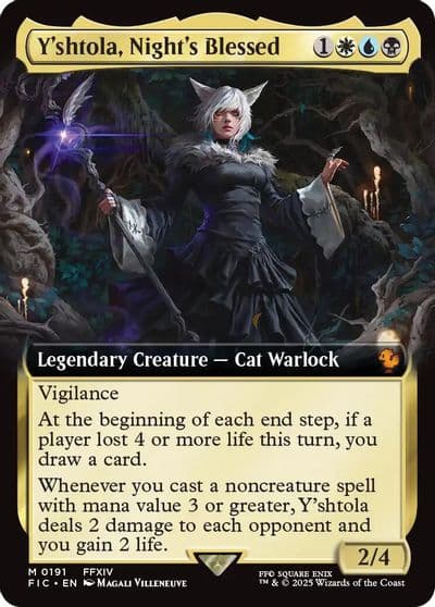 Yshtola Nights Blessed Extended Art Commander: FINAL FANTASY Magic card