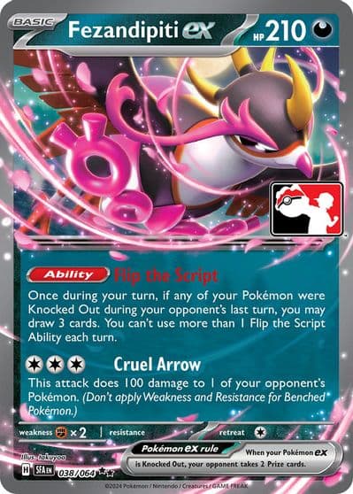 Fezandipiti ex Prize Pack Series Cards Pokemon card