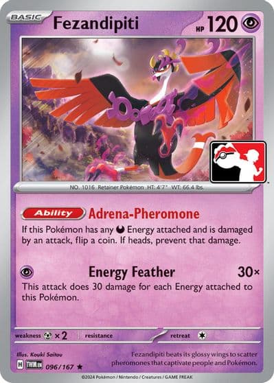 Fezandipiti Prize Pack Series Cards Pokemon card