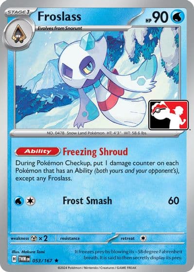 Froslass Prize Pack Series Cards Pokemon card
