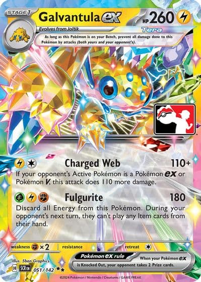 Galvantula ex Prize Pack Series Cards Pokemon card