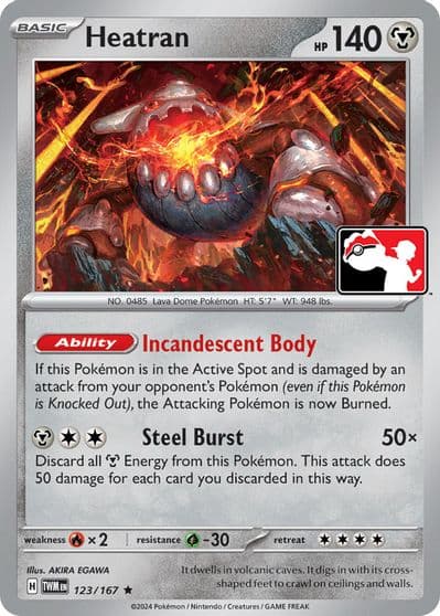 Heatran Prize Pack Series Cards Pokemon card