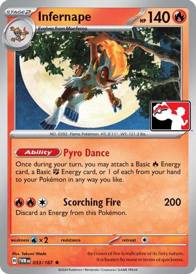 Infernape Prize Pack Series Cards Pokemon card