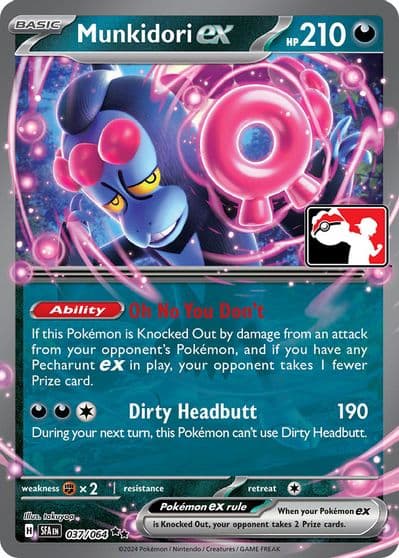 Munkidori ex Prize Pack Series Cards Pokemon card