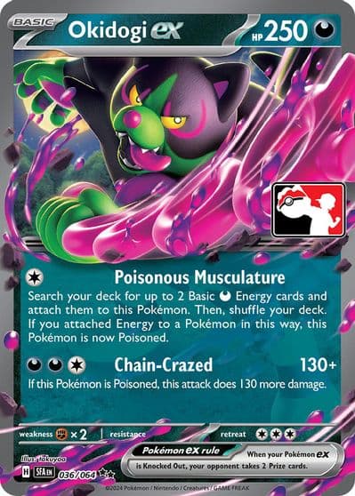 Okidogi ex Prize Pack Series Cards Pokemon card