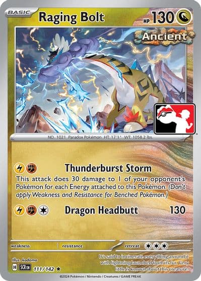 Raging Bolt Prize Pack Series Cards Pokemon card