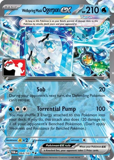 Wellspring Mask Ogerpon ex Prize Pack Series Cards Pokemon card
