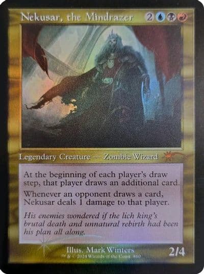 Nekusar the Mindrazer Retro Frame Secret Lair Drop Series Magic card