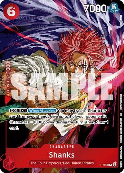 Shanks Event Pack Vol 6 One Piece Promotion Cards One Piece card