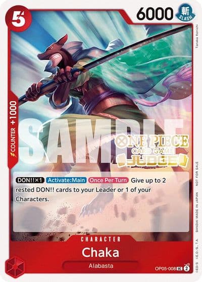Chaka Judge Pack Vol 5 One Piece Promotion Cards One Piece card